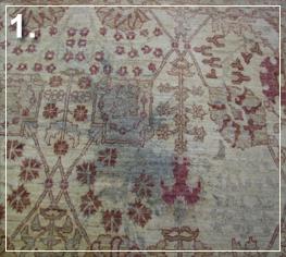 Cleaning Wool Rug in toronto - Cleaning Area Rug in Toronto: Wine Stain2 - Before
